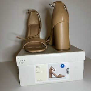 A New Day Women's Beige Block Heels